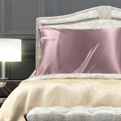 1 Pc Queen 25 Momme Pure Silk for Hair Both Sides Pillowcase Mauve - PiccoCasa