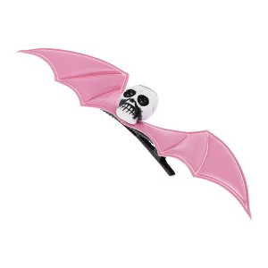 Unique Bargains Women's Halloween Funny Bat Wing Skull Hair Clip 1 Pc - 1 of 4