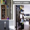 LunaLulinlk Wall Mount Broom Gripper Mop Holders, Broom Hooks Mop Clips Self Adhesive No Drilling , Broom and Dustpan Hanger 4 PCS White - 3 of 4