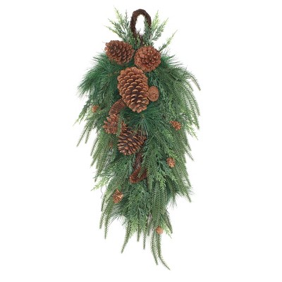 32" Mixed Pine Christmas Teardrop - National Tree Company