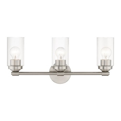 Livex Lighting Whittier 3 - Light Vanity in  Brushed Nickel