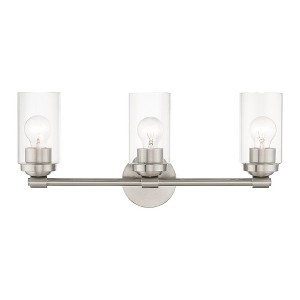 Livex Lighting Whittier 3 - Light Vanity in  Brushed Nickel - 1 of 4