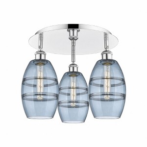 Vaz - 3 Light Flush Mount In Industrial Style-9.13 Inches Tall and 17.63 Inches Wide - 1 of 1