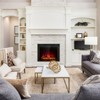 Tangkula 26 Inch Recessed Electric Fireplace Insert heater W/ Remote Control 750W/1500W - 2 of 4