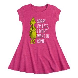 Girls' - Dr. Seuss -  Fit & Flair Cap Sleeve Dress - 1 of 2