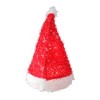 Northlight 13" Lighted Iced Tinsel Santa Hat Christmas Tree Topper - Clear Lights - 2 of 4