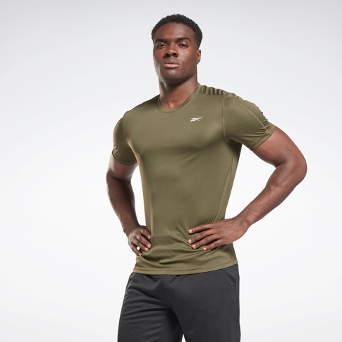 Reebok Training T-shirt Mens Athletic T-shirts Small Army Green : Target