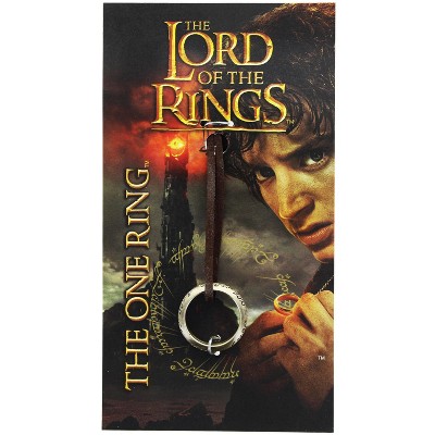 The Noble Collection The Lord of the Rings One Ring Bronze Finish on Leather Strap