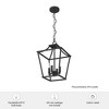 Hunter Fans 12" Laurel Ridge Ceiling Light Natural Iron Finish - Elegant 4-Light Pendant for Timeless Traditional Spaces - 3 of 4