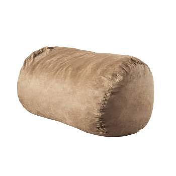 6.5' Asher Faux Suede Beanbag - Christopher Knight Home