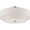 Livex Lighting Claremont 4 - Light Semi-Flush Mount in  Brushed Nickel - 3 of 3