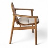 Christopher Knight Home Kaysn Outdoor Acacia Wood Dining Chairs with Cushions and Slatted Back (Set of 2) - 4 of 4