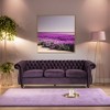 84"W Velvet Upholstered 3 Seater Sofa Couch,Modern Velvet Couch 3 Seater Sofa With Curved Backrest And Rolled Arms -Maison Boucle - 2 of 4