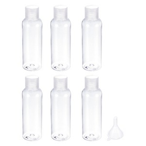 Unique Bargains Refillable Cosmetic Plastic Travel Spray Bottle with Funnel 6 Pcs - 1 of 4