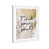 13" x 19" Find Your Soul Light Motivational Quotes Framed Wall Art Gold - Wynwood Studio: Modern Decor, White Frame, Digital Art - 4 of 4