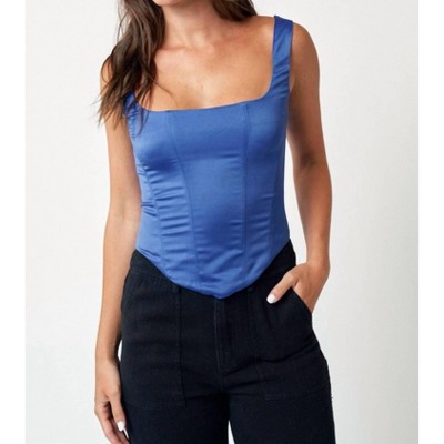 Women's Satin Corset Tank - Reign the Label