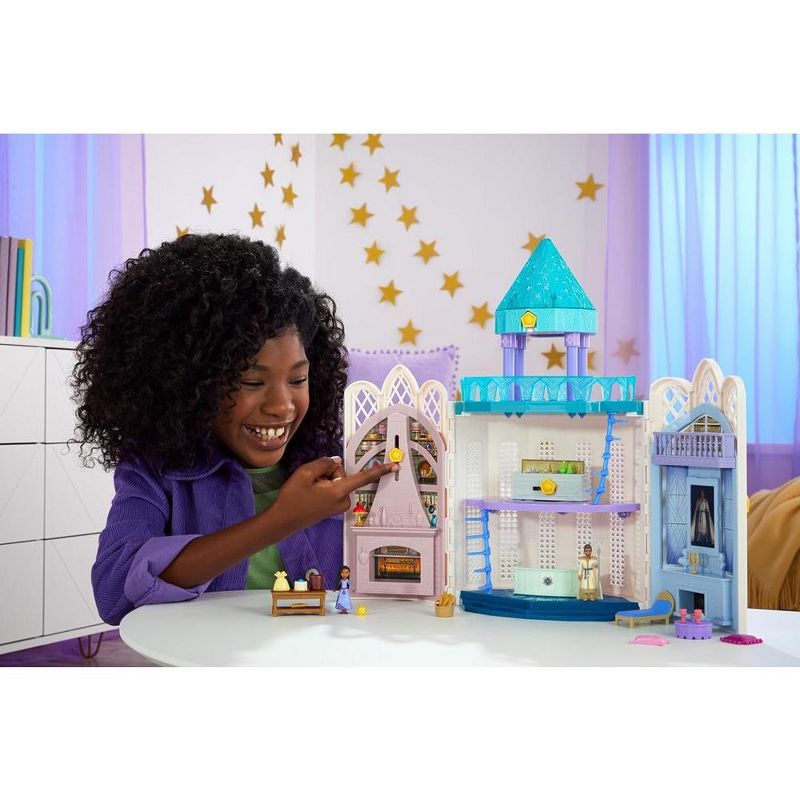 Disney’s Wish Rosas Castle Playset, Dollhouse with 2 Posable Mini Dolls, Star Figure & 20 Accessories, 2 of 7
