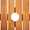 vidaXL Patio Table with Umbrella Hole Outdoor Garden Patio Solid Acacia Wood - 2 of 4