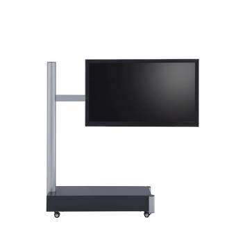 Symphony TV Stand for TVs up to 75" Silver/Black - Proman Products