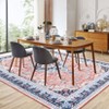 5 x7 Charming Floral Washable Area Rug - Non-Slip Low Pile Large Rug for Living Room, Bedroom, Farmhouse, Dining Room & Kids Playroom - 2 of 4