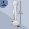 Juvale Crystal Glass Golf Trophy with Elegant Gift Box for Tournaments, Competitions, Champion Award, Paperweight for Desktop and Table Decor, 9 In - 3 of 4