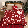 Lomsoe Christmas Throw Blanket, Deer Christmas Decorations Winter Warm Flannel Throw Blanket Farmhouse Holiday Xmas Blankets. - 4 of 4