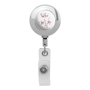 Pink Floyd The Wall Metal Chrome Badge ID Card Holder Clip - 1 of 3