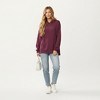 Anna-Kaci Women's Long Sleeve Pullover Hoodie with Kangaroo Pocket and Drawstring Detail - 4 of 4