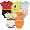 Disney Mickey Mouse Lion King Winnie the Pooh Pixar Toy Story Finding Nemo Baby 5 Pack Bodysuits Newborn to Infant - 4 of 4