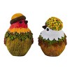 Transpac 4.0 Inch Acorn Harvest Birds Fall Thanksgiving Leaves Bird Figurines - 3 of 3