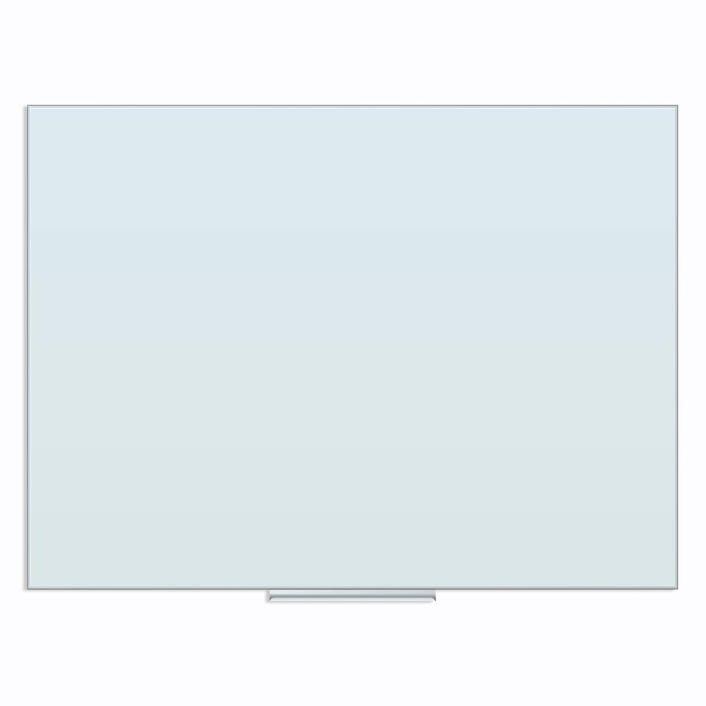 Photos - Dry Erase Board / Flipchart U Brands 48" x 36" Floating Glass Dry Erase Board White Frosted Surface