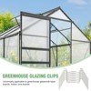 EAGLE PEAK 100pcs Greenhouse Glazing Clips, W Type Stainless Steel Clamps Green House Accessory for Greenhouse Cover - 3 of 4