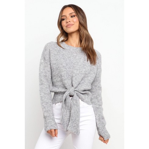 Petal And Pup Women's Captivate Knit Sweater - Grey M/l : Target