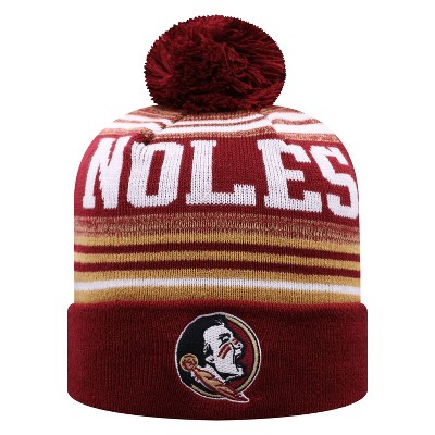 NCAA Florida State Seminoles Men's Rupture Knit Cuffed Beanie with Pom
