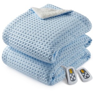 Heated Blanket, Waffle Weave Electric Blanket with LCD Controller, Fast Heating Blanket, ETL Certified, Machine Washable - 1 of 4
