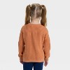 Toddler Girls' Halloween Pumpkin Sweater - Cat & Jack™ Orange - 3 of 4