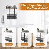 Attop Towel Racks for Bathroom Wall Mounted Metal Towel Holder with Wooden Shelf for Folding Large Towels, Towel Storage - 2 of 4