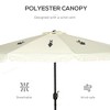 MOEPISY 9ft Patio Umbrella with Push Button Tilt and Crank - 3 of 4