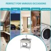 Stainless Steel Large Utility Sink Single Bowl, Freestanding Commercial Restaurant Sink with Pull-Out Faucet, Utility Sink for Laundry Room,Kitchen - 4 of 4