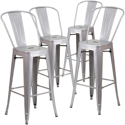 Stainless steel bar online stools kitchen