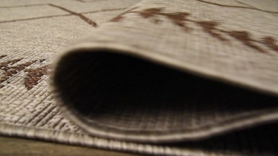 Handmade Boho-Chic Brown/Beige Trellis Synthetic 8' x 10' Area Rug