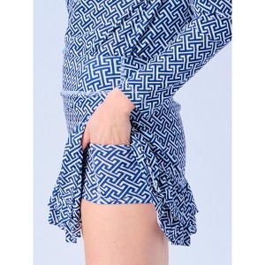X BY GOTTEX Kate Ruffled Performance Skort: Sporty Elegance - 1 of 4