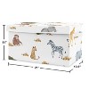 Sweet Jojo Designs Boy or Girl Gender Neutral Unisex Fabric Storage Toy Bin Jungle Animals Multicolor - 3 of 4