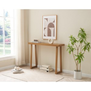 Kings Brand Furniture – Claude Console Table, Modern Entryway Table with Sleek Design for Hallway, Living Room, or Behind Sofa - 1 of 3