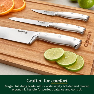 Cuisinart Classic White Triple Rivet 6pc Chef Set with Blade Guards missing one