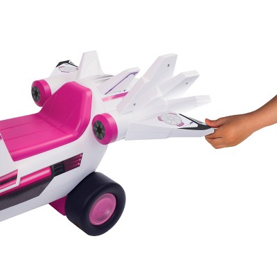 PAW Patrol Skye Fighter Jet Kids&#39; Ride-On Vehicle with Lights, Sounds, Storage and Walking Bar_3