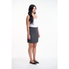 Lafidi Women's High-Rise Mini Skirt – A-Line Tailored Fit with Back Zipper, Fully Lined Woven Fabric - 2 of 4