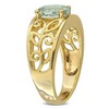 EVERLY JEWELRY | Multiple-color option 10K Gold Infinity Ring with Multiple color created gemstone Options. - 2 of 4