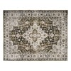 AMERLIFE Foldable Washable Medallion Area Rug, Turkish Vintage Style, Non-Slip Soft Carpet, Entryway - 2 of 4