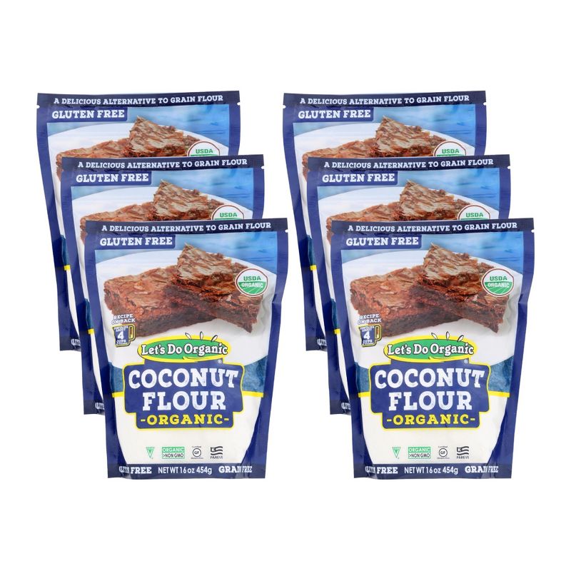 Let's Do Organic Coconut Flour - Case of 6/16 oz, 1 of 7